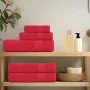 Toallas de ducha 4 uds 100% algodón rojo 70x140 cm 360 gsm de , Toallas - Ref: Foro24-136930, Precio: 33,58 €, Descuento: %