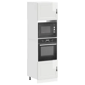 Armarios para horno 2 uds Porto blanco brillante de , Armarios de cocina - Ref: Foro24-3315053, Precio: 229,20 €, Descuento: %