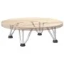 Patas de mesa tipo horquilla 4 uds acero macizo blanco 10 cm by , Table legs - Ref: Foro24-4012429, Price: 28,79 €, Discount: %