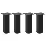 Patas para mesa de centro 4 uds acero negro 30-32 cm de , Patas para mesas - Ref: Foro24-4012460, Precio: 62,99 €, Descuento: %