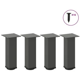Patas para mesa de centro 4 uds acero antracita 30-32 cm by , Table legs - Ref: Foro24-4012462, Price: 64,35 €, Discount: %