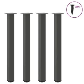Patas para mesa de centro 4 uds acero antracita 90-92 cm by , Table legs - Ref: Foro24-4012474, Price: 97,15 €, Discount: %