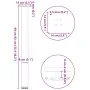 Patas para mesa de centro 4 uds acero antracita 90-92 cm by , Table legs - Ref: Foro24-4012474, Price: 97,15 €, Discount: %