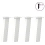 Patas para mesa de centro 4 uds acero blanco 30 cm de , Patas para mesas - Ref: Foro24-4012497, Precio: 58,62 €, Descuento: %