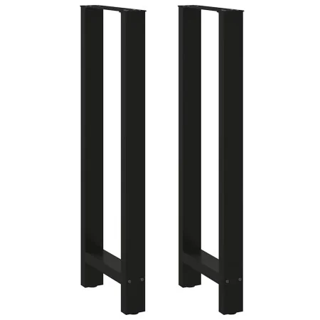 Patas de mesa de centro acero negro 2 uds 40x(110-111) cm de , Patas para mesas - Ref: Foro24-4013348, Precio: 130,85 €, Desc...
