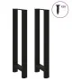 Patas de mesa de centro acero negro 2 uds 40x(110-111) cm de , Patas para mesas - Ref: Foro24-4013348, Precio: 130,85 €, Desc...