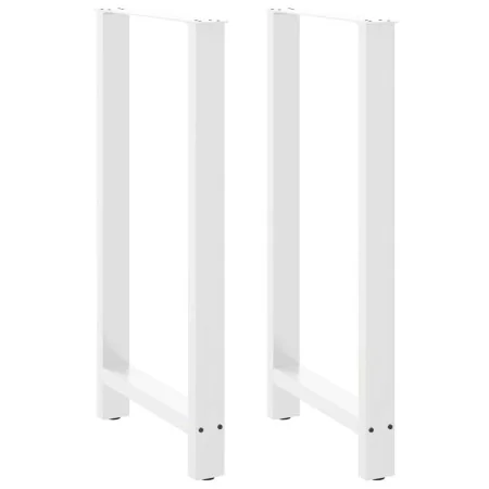 Patas de mesa de centro acero blanco 2 uds 60x(110-111) cm de , Patas para mesas - Ref: Foro24-4013357, Precio: 113,45 €, Des...