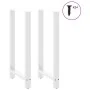 Patas de mesa de centro acero blanco 2 uds 60x(110-111) cm de , Patas para mesas - Ref: Foro24-4013357, Precio: 113,45 €, Des...