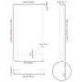 Patas de mesa de centro acero blanco 2 uds 60x(110-111) cm de , Patas para mesas - Ref: Foro24-4013357, Precio: 113,45 €, Des...