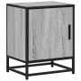 Mesita noche madera de ingeniería gris sonoma 40x31x50 cm metal de , Mesitas de noche - Ref: Foro24-848715, Precio: 38,49 €, ...