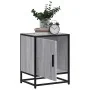 Mesita noche madera de ingeniería gris sonoma 40x31x50 cm metal de , Mesitas de noche - Ref: Foro24-848715, Precio: 38,49 €, ...
