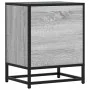 Mesita noche madera de ingeniería gris sonoma 40x31x50 cm metal de , Mesitas de noche - Ref: Foro24-848715, Precio: 38,49 €, ...
