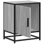 Mesita noche madera de ingeniería gris sonoma 40x31x50 cm metal de , Mesitas de noche - Ref: Foro24-848715, Precio: 38,49 €, ...