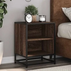 Mesitas noche 2 uds madera ingeniería marrón roble 40x31x50 cm by , Nightstands - Ref: Foro24-848708, Price: 66,47 €, Discoun...