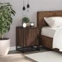 Mesita de noche madera ingeniería roble marrón 40x31x50cm metal de , Mesitas de noche - Ref: Foro24-848717, Precio: 37,49 €, ...