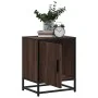 Mesita de noche madera ingeniería roble marrón 40x31x50cm metal de , Mesitas de noche - Ref: Foro24-848717, Precio: 37,49 €, ...