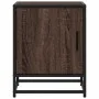 Mesita de noche madera ingeniería roble marrón 40x31x50cm metal de , Mesitas de noche - Ref: Foro24-848717, Precio: 37,49 €, ...