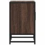 Mesita de noche madera ingeniería roble marrón 40x31x50cm metal de , Mesitas de noche - Ref: Foro24-848717, Precio: 37,49 €, ...