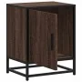 Mesita de noche madera ingeniería roble marrón 40x31x50cm metal de , Mesitas de noche - Ref: Foro24-848717, Precio: 37,49 €, ...