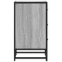 Mesita noche madera ingeniería gris sonoma 40x34,5x60 cm metal de , Mesitas de noche - Ref: Foro24-848722, Precio: 68,74 €, D...