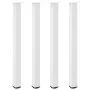 Patas para mesa de centro 4 uds acero blanco 110-112 cm by , Table legs - Ref: Foro24-4012481, Price: 114,93 €, Discount: %