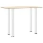 Patas para mesa de centro 4 uds acero blanco 110-112 cm by , Table legs - Ref: Foro24-4012481, Price: 114,93 €, Discount: %