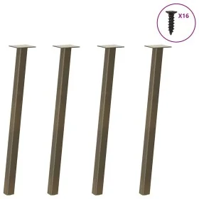 Patas para mesa de centro 4 uds acero acero natural 72 cm de , Patas para mesas - Ref: Foro24-4012495, Precio: 56,31 €, Descu...