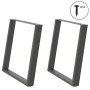 Patas para mesa comedor forma U 2uds antracita 80x(72-73) cm de , Patas para mesas - Ref: Foro24-4012798, Precio: 93,58 €, De...