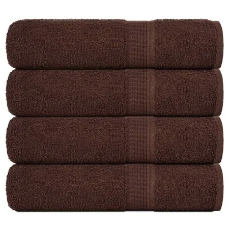 Toallas de baño 4 uds marrón 100x150 cm 360 gsm 100% algodón de , Toallas - Ref: Foro24-136765, Precio: 48,00 €, Descuento: %