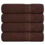 Toallas de baño 4 uds marrón 100x150 cm 360 gsm 100% algodón de , Toallas - Ref: Foro24-136765, Precio: 48,00 €, Descuento: %