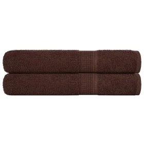 Toallas de sauna 2 uds 100% algodón marrón 80x200 cm 360 gsm de , Toallas - Ref: Foro24-136767, Precio: 31,19 €, Descuento: %