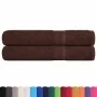 Toallas de sauna 2 uds 100% algodón marrón 80x200 cm 360 gsm de , Toallas - Ref: Foro24-136767, Precio: 31,19 €, Descuento: %