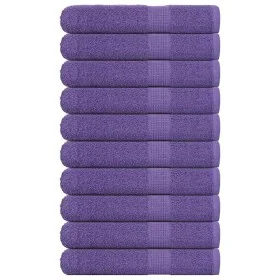 Toallas de sauna 10 uds 100% algodón morado 80x200 cm 360 gsm de , Toallas - Ref: Foro24-136889, Precio: 109,83 €, Descuento: %
