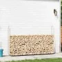 Leñero acero galvanizado 250x25x150 cm de , Bolsas y soportes de leña - Ref: Foro24-4100706, Precio: 32,73 €, Descuento: %