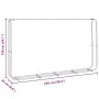 Leñero acero galvanizado 250x25x150 cm de , Bolsas y soportes de leña - Ref: Foro24-4100706, Precio: 32,73 €, Descuento: %