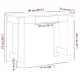 Escritorio de madera contrachapada negro 100x45x75 cm de , Escritorios - Ref: Foro24-860428, Precio: 61,36 €, Descuento: %