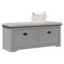 Banco de recibidor BODO gris 114x40x45 cm by , Benches for halls and storage - Ref: Foro24-4016871, Price: 121,63 €, Discount: %