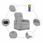 Sillón de masaje eléctrico reclinable elevable tela gris nube de , Sillones - Ref: Foro24-3303011, Precio: 336,67 €, Descuent...