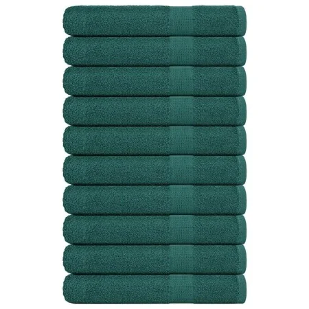 Toallas 10 uds 100% algodón verde 100x200 cm 600 gsm de , Toallas - Ref: Foro24-136868, Precio: 132,19 €, Descuento: %