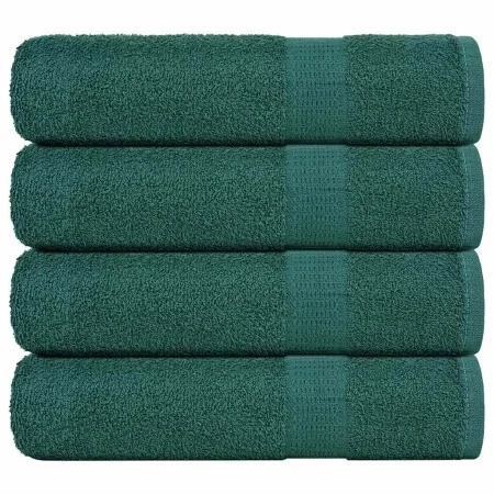 Toallas de baño 4 uds verde 100x150 cm 360 gsm 100% algodón de , Toallas - Ref: Foro24-136861, Precio: 47,69 €, Descuento: %