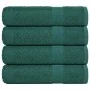 Toallas de baño 4 uds verde 100x150 cm 360 gsm 100% algodón de , Toallas - Ref: Foro24-136861, Precio: 47,69 €, Descuento: %