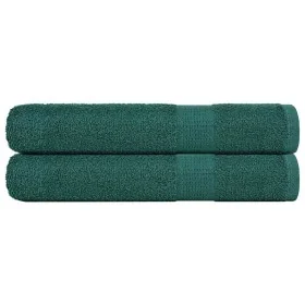 Toallas de sauna 2 uds 100% algodón verde 80x200 cm 360 gsm de , Toallas - Ref: Foro24-136863, Precio: 35,10 €, Descuento: %