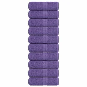 Toallas invitados 10 uds 100% algodón púrpura 30x50 cm 360 gsm de , Toallas - Ref: Foro24-136877, Precio: 22,47 €, Descuento: %