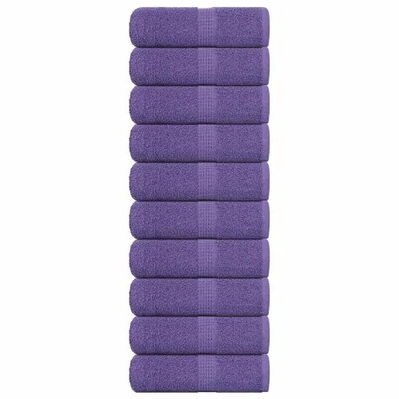 Toallas invitados 10 uds 100% algodón púrpura 30x50 cm 360 gsm de , Toallas - Ref: Foro24-136877, Precio: 22,47 €, Descuento: %