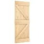 Puerta corredera con herrajes madera maciza de pino 85x210 cm von , Türen - Ref: Foro24-3332635, Preis: 202,03 €, Rabatt: %