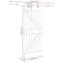 Puerta corredera con herrajes madera maciza de pino 85x210 cm von , Türen - Ref: Foro24-3332635, Preis: 202,03 €, Rabatt: %