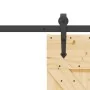Puerta corredera con herrajes madera maciza de pino 70x210 cm de , Puertas - Ref: Foro24-3332640, Precio: 179,77 €, Descuento: %