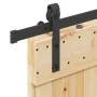 Puerta corredera con herrajes madera maciza de pino 85x210 cm by , Doors - Ref: Foro24-3332654, Price: 169,51 €, Discount: %