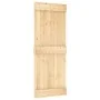 Puerta corredera con herrajes madera maciza de pino 80x210 cm de , Puertas - Ref: Foro24-3332677, Precio: 168,73 €, Descuento: %