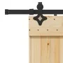 Puerta corredera con herrajes madera maciza de pino 80x210 cm de , Puertas - Ref: Foro24-3332677, Precio: 168,73 €, Descuento: %